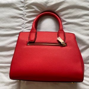 Hot Red Small Bag with detachable strap!